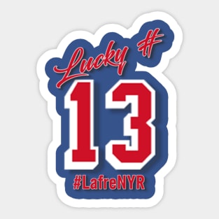 Lucky # 13 Sticker